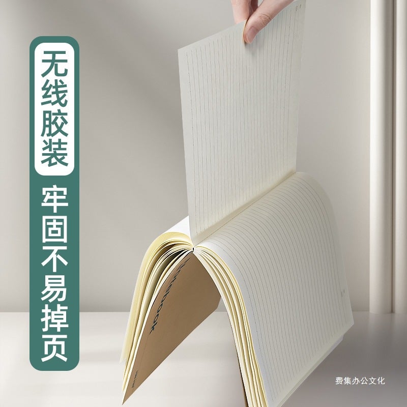 Kraft Paper Notebook Student B5 Soft Cover Thick Notebook Large Notebook Large Thickeneded Extra Thick Note - Image 5