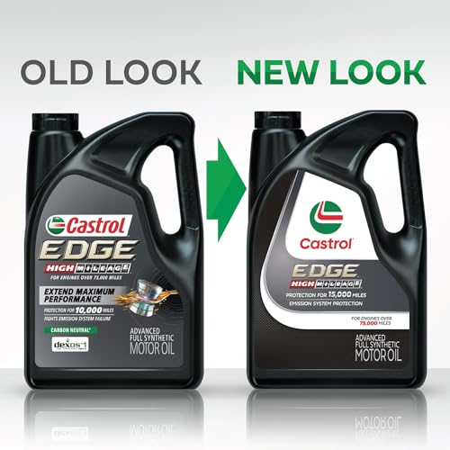 Castrol EDGE High Mileage 10W-30 Advanced Full Synthetic Motor Oil, 5 Quarts - Image 2