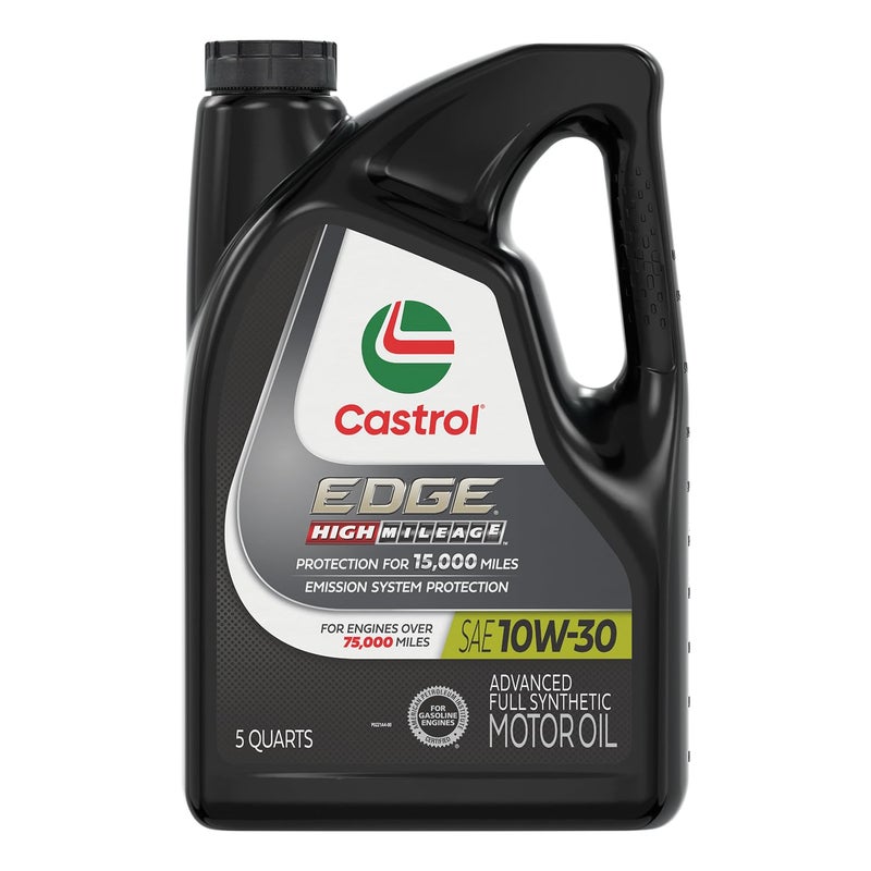 Castrol EDGE High Mileage 10W-30 Advanced Full Synthetic Motor Oil, 5 Quarts - Image 5