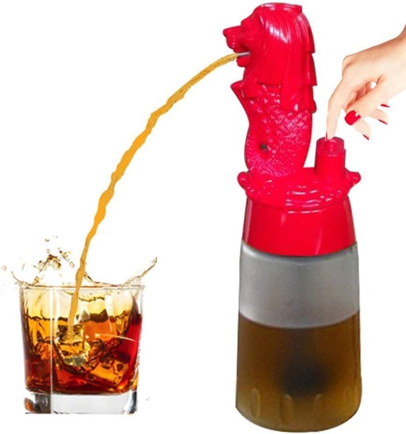 BARRAID Singapore Lion Liquor/Whisky/Wine/Vodka Dispenser/Decanter Battery Operated for Bar/Pubs/Party/Home Bar (Capacity 500 ml) - Image 2
