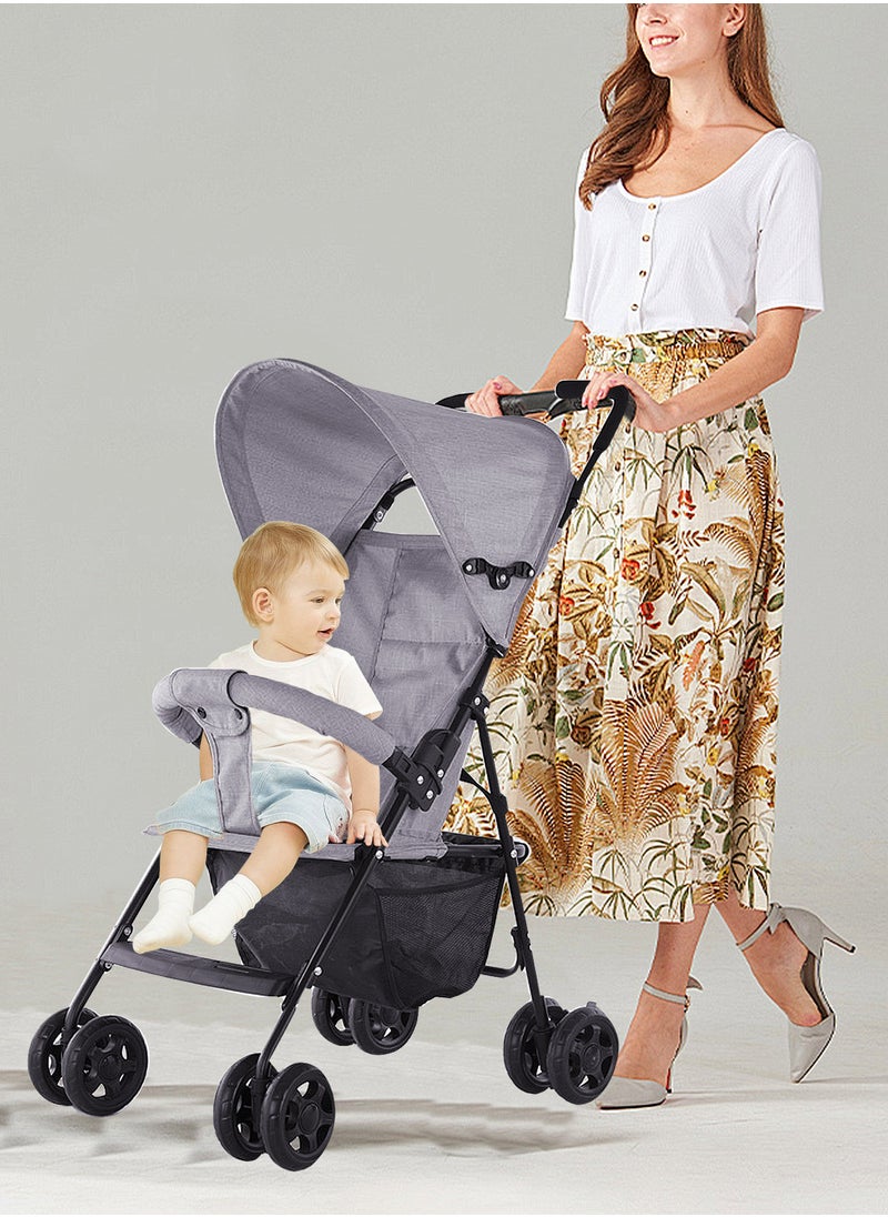 MaBaby Baby Toddlers Lightweight Strollers, Travel Stroller For Easy Fold, Single Stroller With Canopy  - Image 2