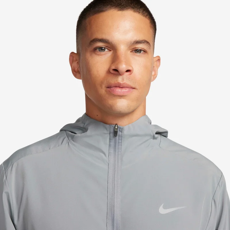 Nike Grey Men's Form Dri-FIT Hooded Jacket for Men | Best Price UAE