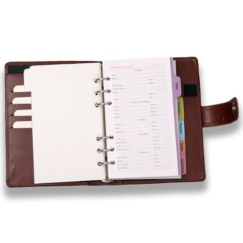 COI Dated Brown 2026 Leather Diary & Notebooks New Year Organizer for Office going Men & Women with Pen - Image 3