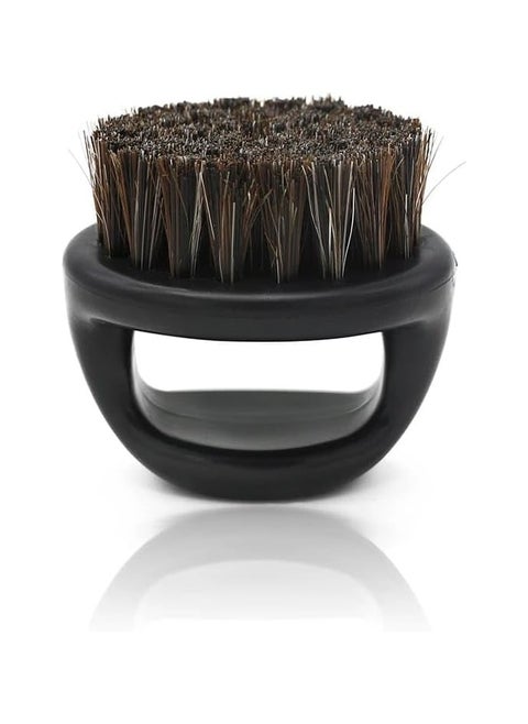 A beard brush for men cleaning hair that falls out from shaving