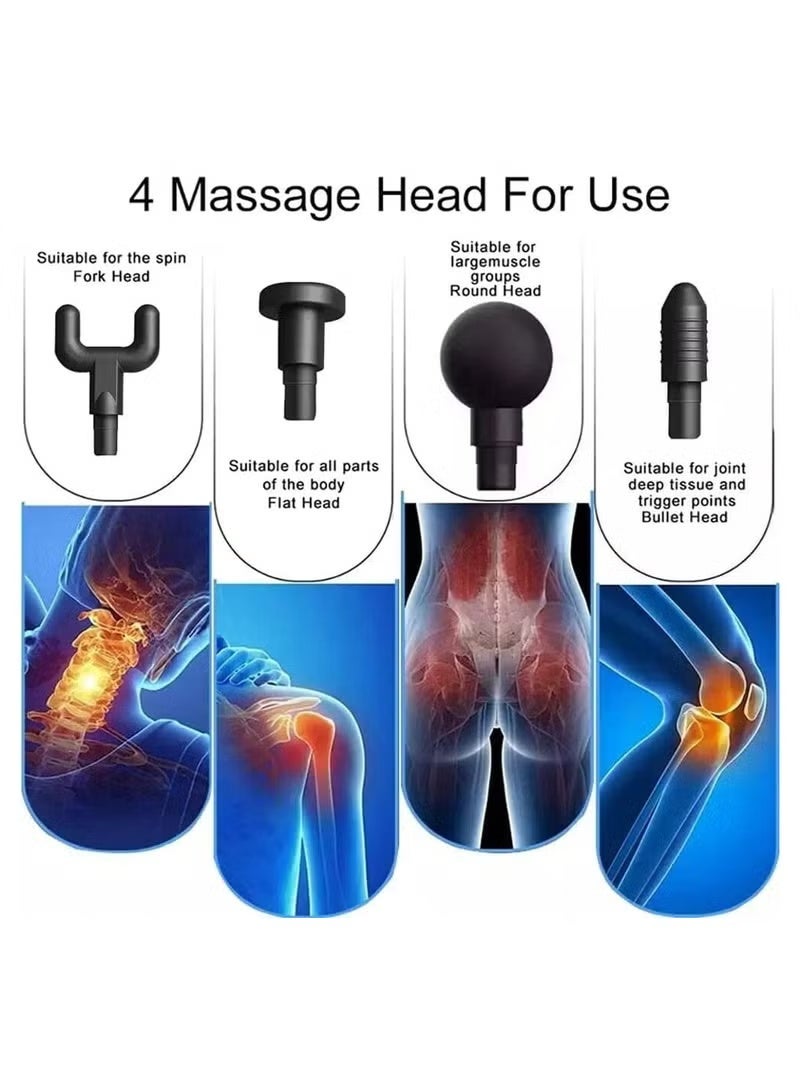 KH-740 Professional Muscle Massage Gun – Deep Tissue Percussion Massager with Multiple Heads & Adjustable Speeds - Image 5