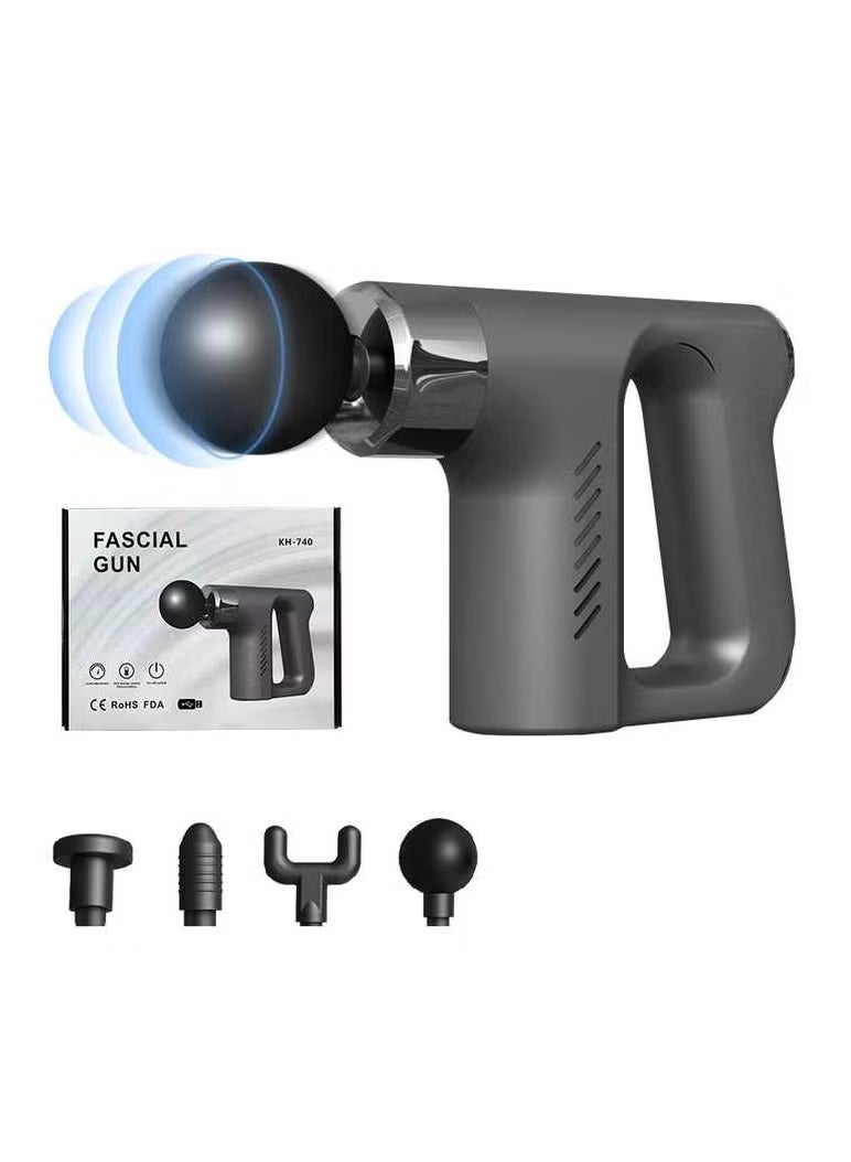 KH-740 Professional Muscle Massage Gun – Deep Tissue Percussion Massager with Multiple Heads & Adjustable Speeds - Image 1