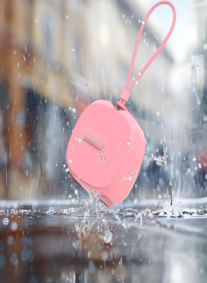 Aheadthink Bluetooth Speaker, Portable Wireless Bluetooth Speaker, IPX5 Waterproof Speaker, Bluetooth5, RGB Color Lights, Loud Stereo Sound, Bass, TWS Pairing, Suitable for Party, Home, Outdoor. (Pink) - Image 4