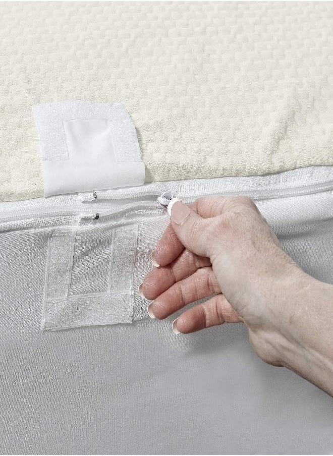 Aller-Ease - AllerEase Platinum Zip-Off Top Mattress Protector, Full - Image 1
