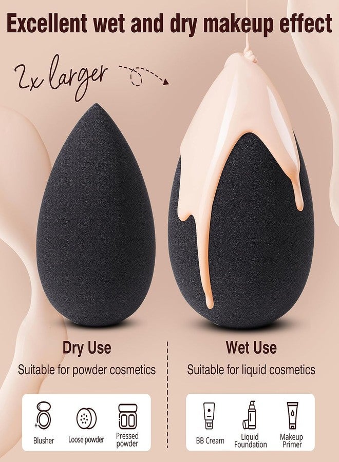 UNMEPOINT Beauty Makeup Sponge | Latex Free | Unique Shape | Precise Edges | Reusable & washable | Soft & Bouncy | Foam Sponge | Multipurpose - Image 4