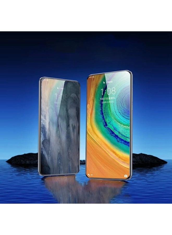 واقي شاشة لهاتف Samsung Galaxy S24 Ultra - مقاوم للغبار، خالٍ من الفقاعات، بإطار أسود ثلاثي الأبعاد (3D) وأدوات للتركيب السهل. - Image 5