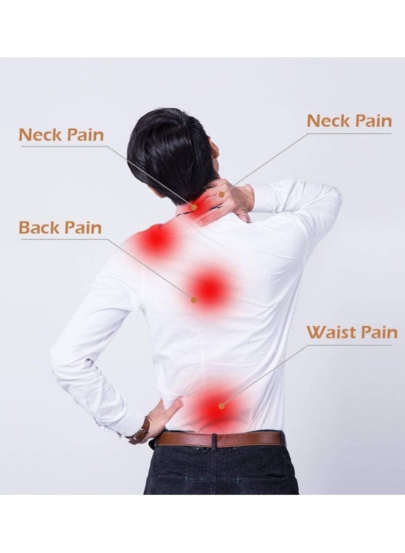 ELTRAZONE مدلك كهربائي شياتسو للعناية بالصحة للرقبة والكتف والجسم مع حرارة للاستخدام المنزلي والسيارة بتصميم على شكل حرف U - Image 3