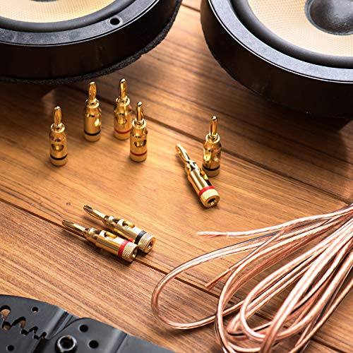Cmple - 2 Conductor 16AWG Speaker Wire for Home Theater System, Amplifier, Car Audio Speaker Cable - 50 Feet, Clear - Image 4