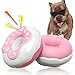 Monotre Dog Chew Toys for Aggressive Chewers Indestructible Tough Squeaky Mental Stimulation Teeth Grinding Interactive Dog Chew Toys for SmallMediumLarge Dog Breeds Creamy Scent Donut Pink - Image 3