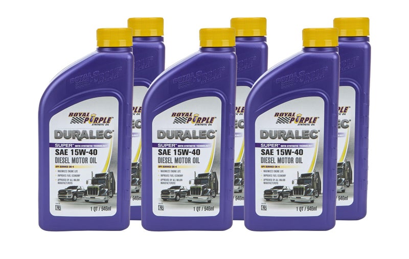 Royal Purple زيت محرك صناعي عالي الأداء 15W40 من رويال بيربل 061546PK مرخص من APIL، عبوة 1 كوارت تحتوي على 6 علب - Image 3