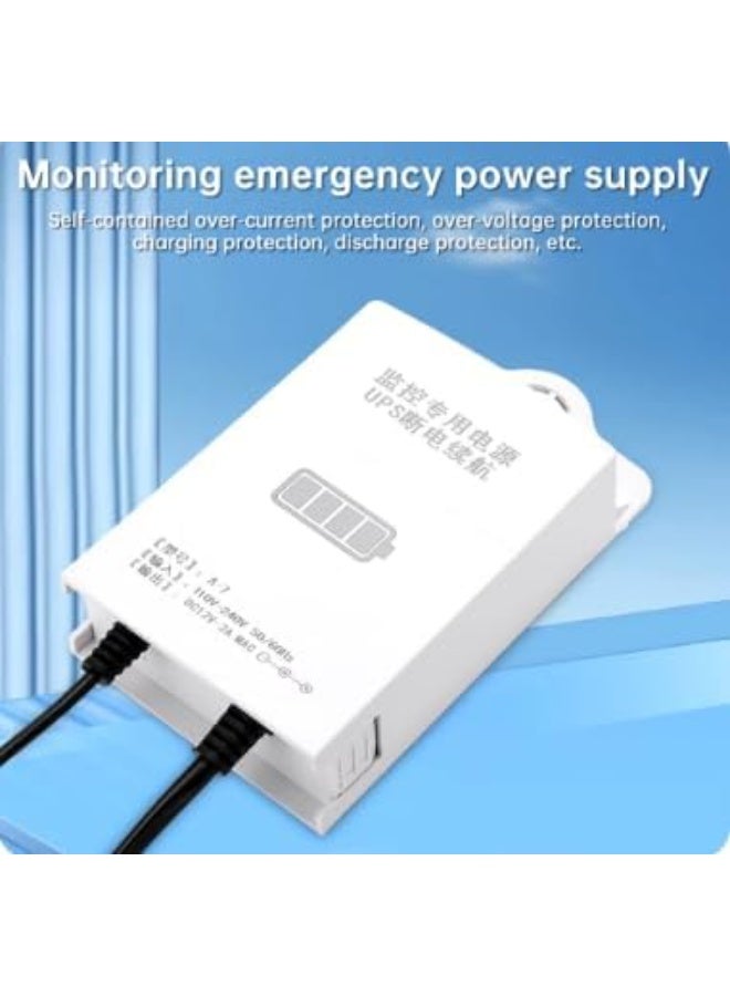 Mini UPS Battery Backup 12V 2A - Uninterruptible Power Supply for WiFi Routers, Modems & Security Cameras - Multi-Protection Emergency Power Bank - Image 4