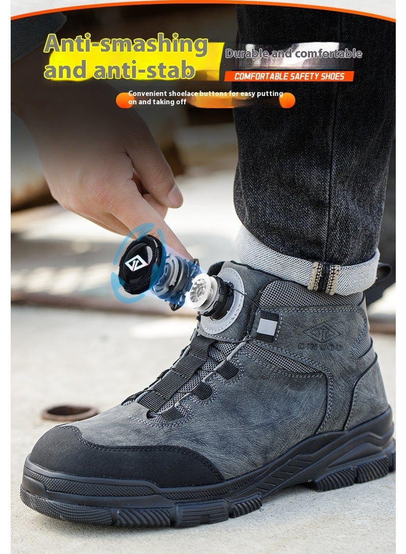Steel Toe Shoes for Men Lightweight Safety Shoes Comfortable Puncture Proof Slip On Indestructible Work Shoes and Fashion Sneakers. - Image 2