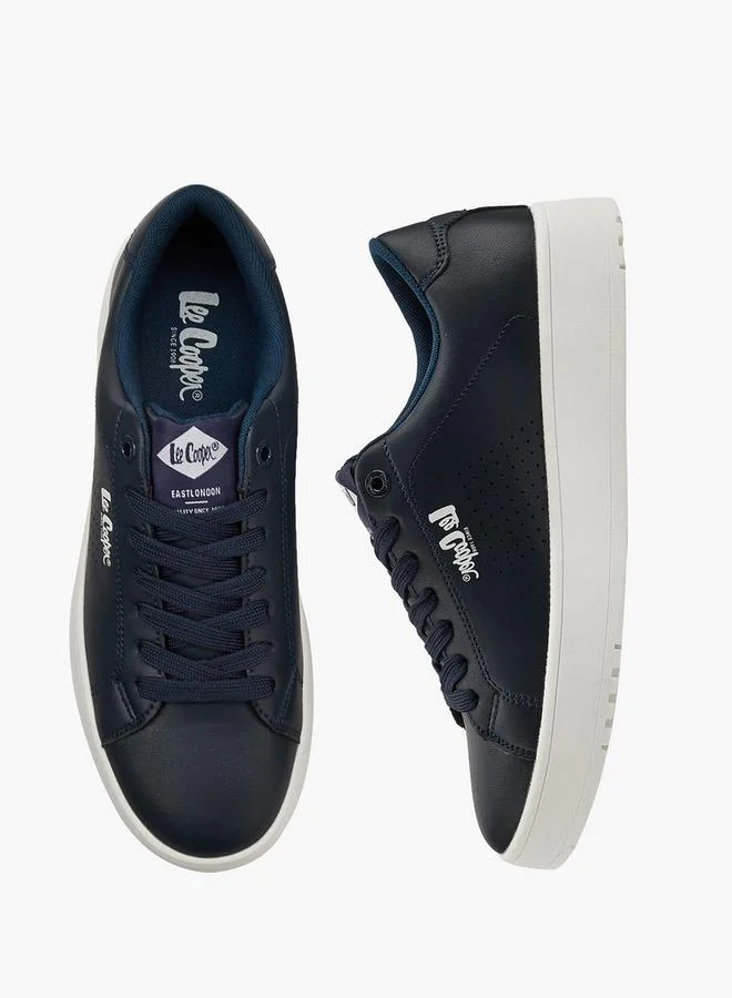 لي كوبر Men'S Perforated Lace-Up Ortholite Sneakers