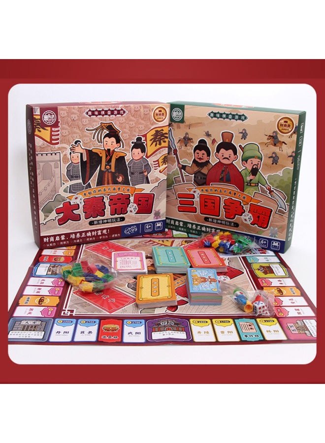 Boxed Dynasty Rich Game Chess Parent-Child Interaction Children's Educational Board Game Thinking Exercise Financial Board Game Chess Students-Color:The Prosperous Period Of The Tang Dynasty Is Rich In Chess - Image 4