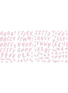 RoomMates RoomMates Pink Brush Script Alphabet Peel and Stick Wall ...