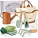 Dreamon Gardening Set Toys for Kids Quality Garden Tool Kit Includes Tote Bag Gloves Shovel Rake Cultivator Watering Can STEM Learning Outdoor Gifts for Kids Toddlers - Image 2