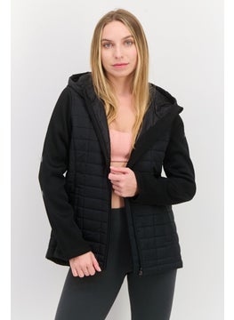 Reebok Women Sportswear Fit Brand Logo Training Jacket, Black  - Image 1