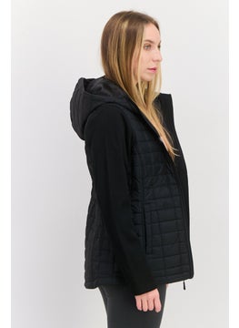 Reebok Women Sportswear Fit Brand Logo Training Jacket, Black  - Image 2