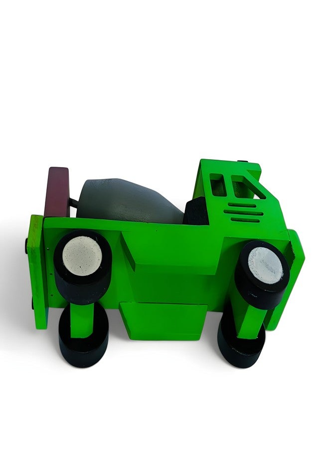 MarvelStore Wooden Cement Mixer Truck Toy | Handcrafted Construction Vehicle for Kids | Durable,Eco-Friendly and Safe Play | Brightly Colored with Smooth Edges for kids(Multicolor)(Cement Mixer Truck) - Image 5
