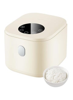 VRCOW Rice Cooker Small 2.5 L with Steamer, Digital Multi Cooker with Timer and Keep Warm Function,Non-Stick Cooking Pot,3-Cup Capacity for Rice,Soup,Eggs,Compact Size, (Beige)  - Image 1