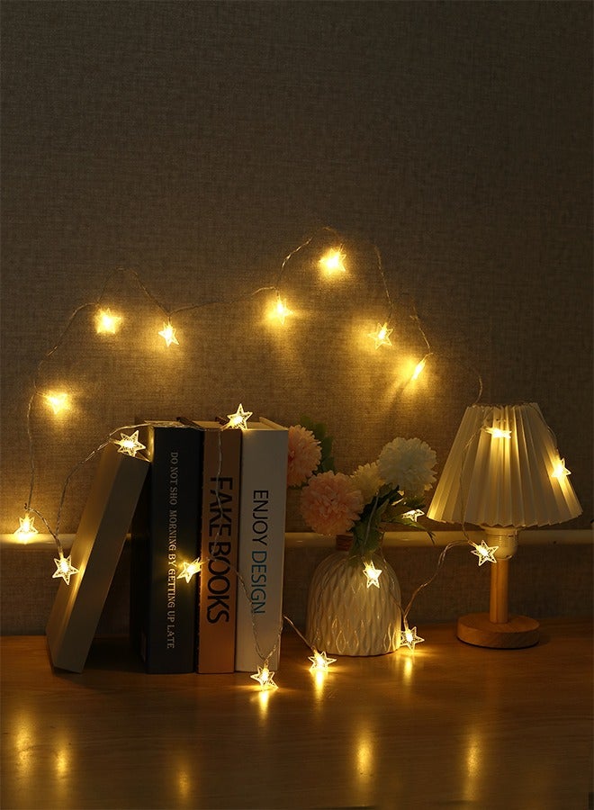 LAWAZIM Generic Plastic String 20 Lamps 18cm |String Lights,Indoor String Lights for Bedroom,Classroom,Outdoor String Lights for Patio,Garden,Party,Wedding - Image 1