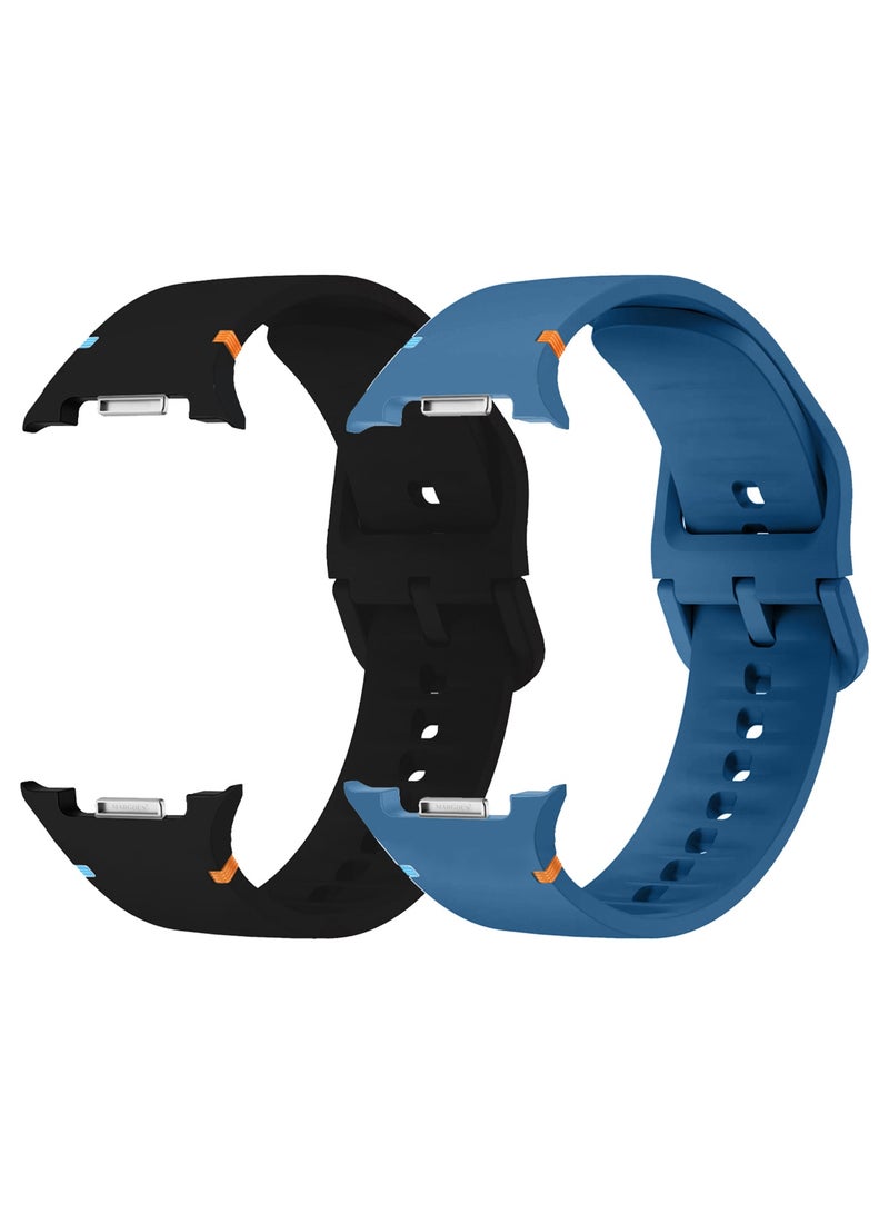 CATANES 2Packs Sport Band for Galaxy Watch 8 40mm 44mm and Watch 8 Classic 46mm, Silicone Replacement Strap, M/L Size - Image 1