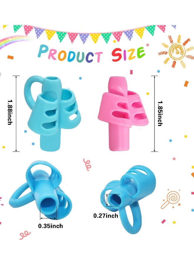 8 قطع من مقابض أقلام الرصاص للأطفال حامل أقلام الرصاص السيليكوني للأصابع للأطفال أدوات مساعدة الكتابة اليدوية مقابض أقلام الرصاص المريحة للمبتدئين تدريب تصحيح الوضع الكتابة، متعدد الألوان - Image 2