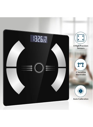 Digital Simple and Practical Body Fat Scale with Led Display, Bathroom Scale with Smartphone App High Precision Intelligent Digital Electronic Weight BMI Scale, Black - pzsku/ZDD5965BE96B8E04ABA66Z/45/_/1742380183/56a78645-058f-4bb1-8e19-7b3bffd6d855