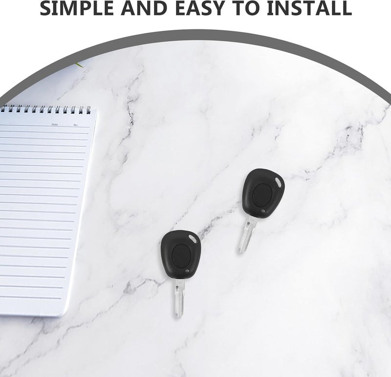 عبوتان من أغلفة مفاتيح السيارة (Car Key Fob Shells) قابلة للاستبدال، تتناسب مع طرازات المفاتيح ذات الزر الواحد، وتُعد من ملحقات الديكور الداخلي للسيارات. - Image 3