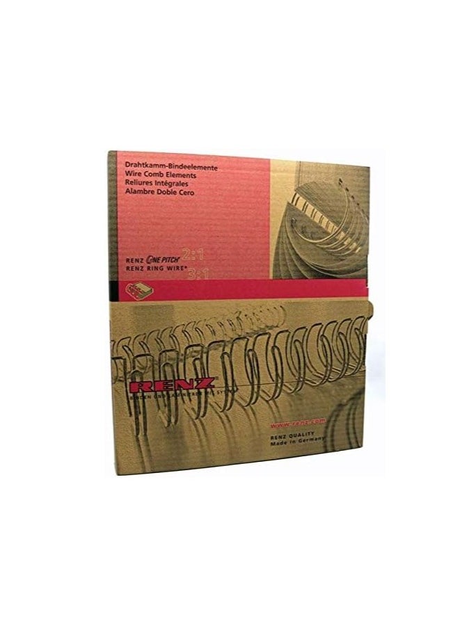 RENZ 100-Pieces Binding Wire A4 3:1 12.7mm 1/2Inch Silver  - Image 2