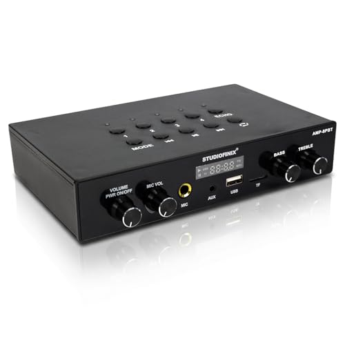 Studiofinix Bluetooth 5.4 Home Stereo Audio Amplifier Receiver, 4-Zone 8-Channel 60W x 8 Output,Optical/USB/Mic/Karaoke, Independent Zone Control, Multi-Room Audio for Home Theater and Studio - Image 1