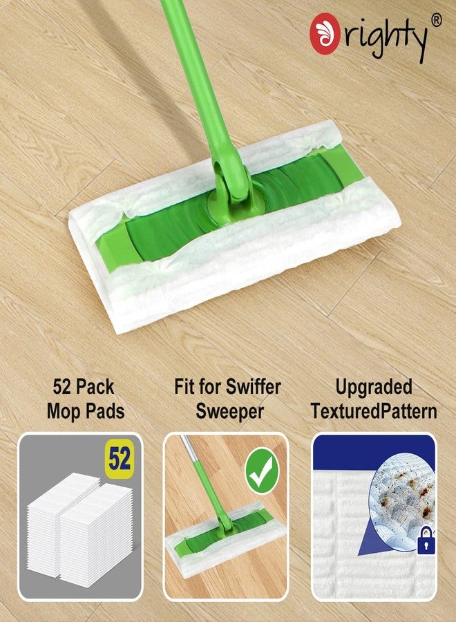 Orighty Dry Sweeping Cloths, Mop Pads Refills Compatible with Swiffer Sweeper, 52 Count Disposable Duster Refills for Floor Mopping and Cleaning - Image 5