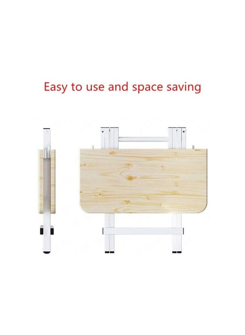 Promass Portable Picnic Table (A-Black Wood Grain, 80 * 80 * 74Cm) - Image 3