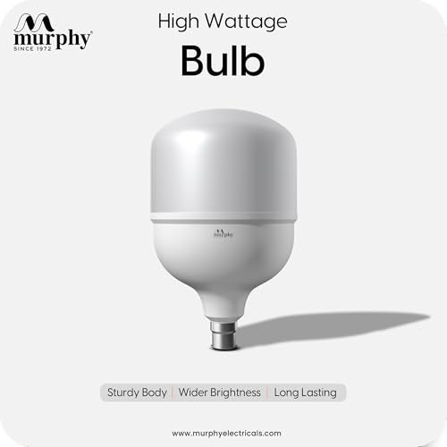 Murphy 70W LED Bulb – Cool Daylight | High Wattage Energy-Saving Bulb | B22 Base | Long Life | 6500K Bright White | 2-Year Warranty (Pack of 1) - Image 2