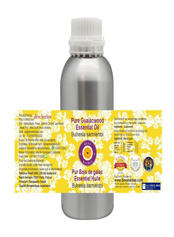 Deve Herbes Guaiacwood Essential Oil (Bulnesia sarmientoi) with Glass Dropper Pure | Viscous Texture | Rich Aroma | Unisex | All Skin Types |Natural Extract Steam Distilled 5ml - Image 3