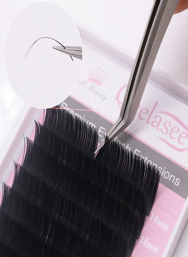 Qeelasee Ellipse Eyelash Extension 0.20mm C Curl 11mm Flat Individual Eyelashes False Lashes Mink Lashes Extensions - Image 4