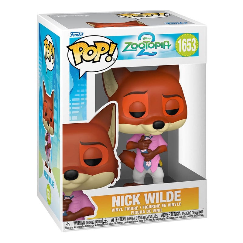 Funko POP! Disney Zootopia 2 Nick Wilde Vinyl Figure (10.9 cm) - Image 1