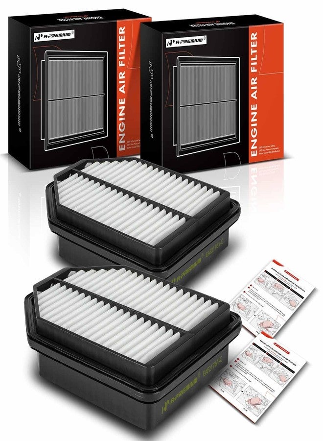 أ-بريميوم فلتر هواء محرك A-Premium ثنائي القطع متوافق مع سيارات جينيسيس G80 موديلات 2021-2024 و G90 موديلات 2023-2024، سعة 3.5 لتر، بديل للرقم 28113T1310 و PA99842 - Image 1