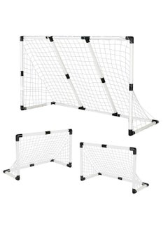 Spall Portable Soccer Goal Nets 2-in-1 Pop-up Football Goals Set Easy Assembly for Kids Adult  - Image 4