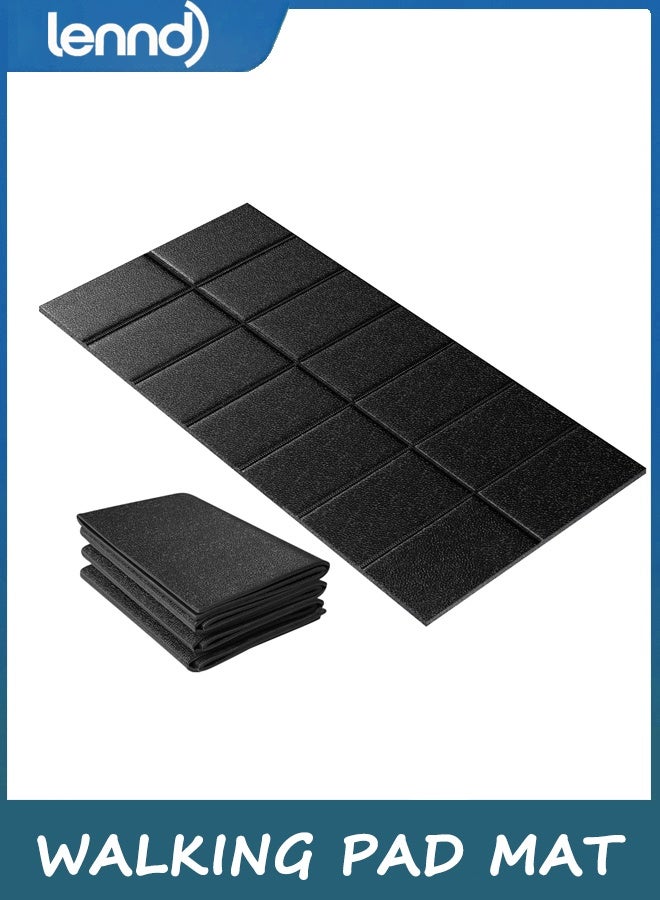 LENND Exercise Equipment Mat Bike Bicycle Trainer Floor Protector Mat, Treamill Mat for Hardwood Floors, High Density, 1/4 Thickness, Folable, Floor Protection for Bike, Elliptical, Treadmill - Image 1