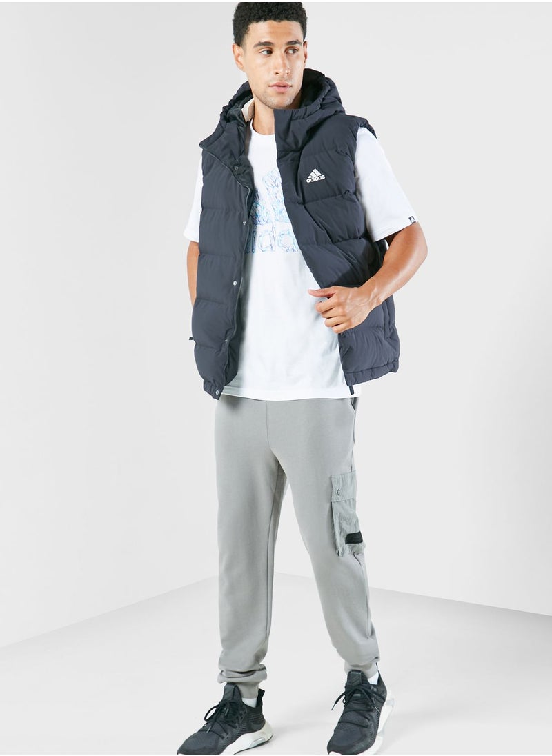 Adidas - Helionic Hooded Down Vest - Image 1