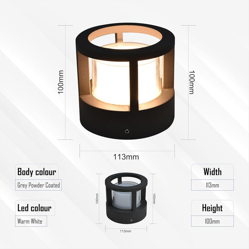 Forus LED Gate Light 10W Waterproof Outdoor Gate Lamp with 2 Years Warranty | Energy Efficient Exterior Light for Pole, Pillar, Main Entrance, Patio, Garden, Compound Wall | Warm White (Yellow) – 1 PC - Image 5