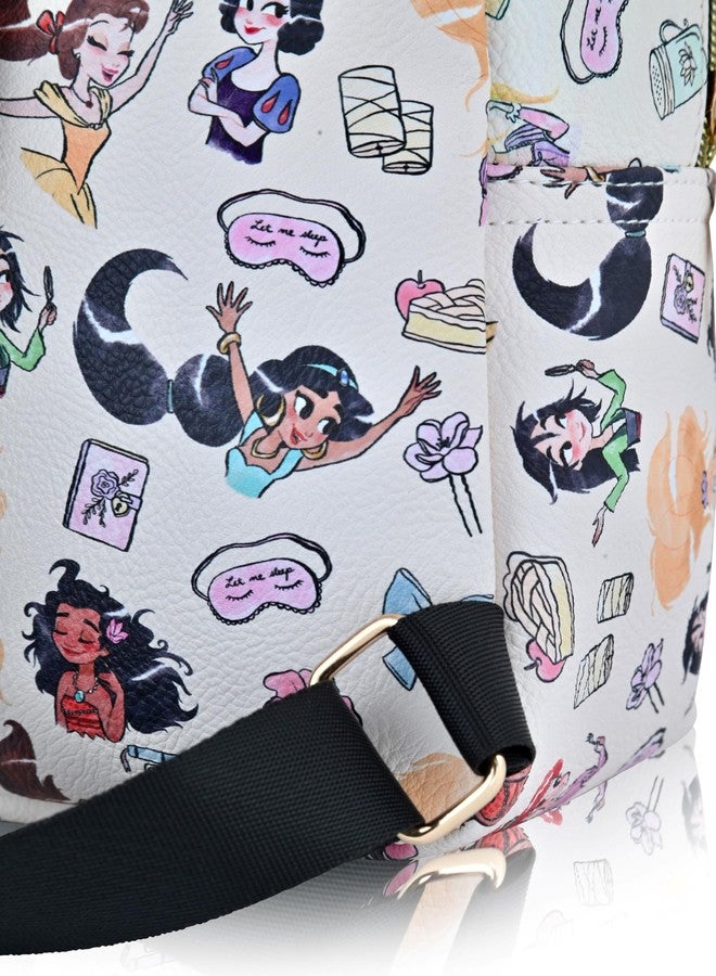 Fast Forward Disney Princess Backpack for Women, Men, Unisex | Cute PU Leather 10" Princess Mini Backpack Purse Shoulder Purse | Princess Bag and Princess Accessories - Image 5
