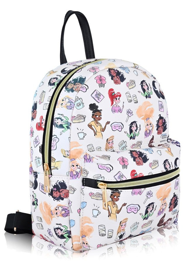 Fast Forward Disney Princess Backpack for Women, Men, Unisex | Cute PU Leather 10" Princess Mini Backpack Purse Shoulder Purse | Princess Bag and Princess Accessories - Image 2