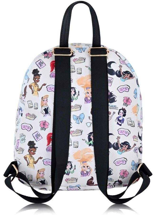 Fast Forward Disney Princess Backpack for Women, Men, Unisex | Cute PU Leather 10" Princess Mini Backpack Purse Shoulder Purse | Princess Bag and Princess Accessories - Image 3