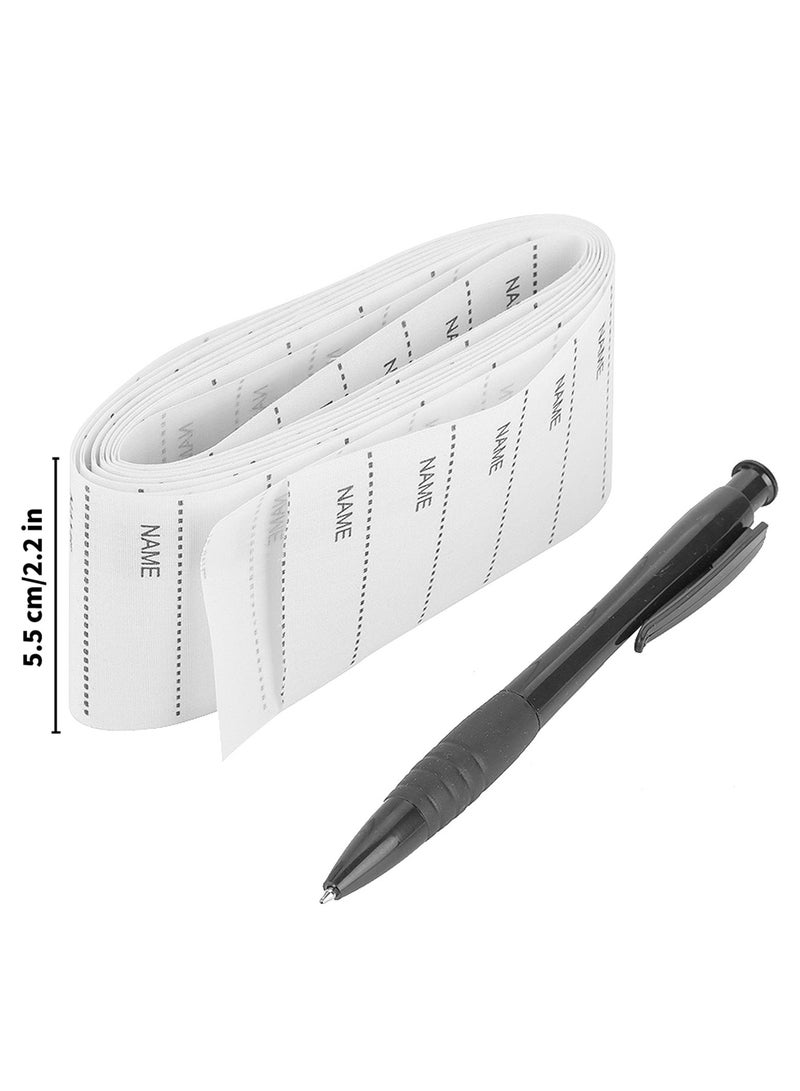 phomemo 200Pcs Name Labels, White Woven Custom Clothing Writable Tags Sew or Iron on Labels for Daycare and School - Image 2